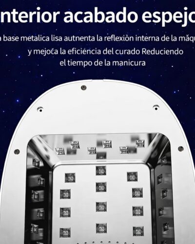 Lámpara UV/LED Phielux Premium Diamantes | Secado Profesional, Inalámbrica y Alta Potencia - Nails Design by Ani Ortiz lampara uv led profesional para uñas con pantalla lcd y diseño diamantes ab