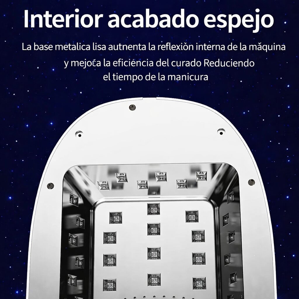 Lámpara UV/LED Phielux Premium Diamantes | Secado Profesional, Inalámbrica y Alta Potencia - Nails Design by Ani Ortiz lampara uv led profesional para uñas con pantalla lcd y diseño diamantes ab