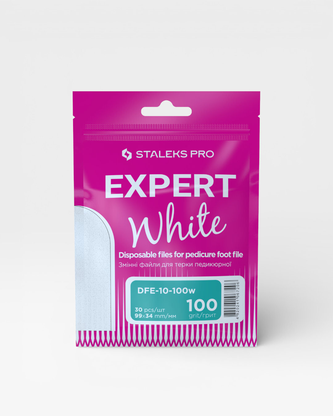 Lima Desechable para Pedicura Staleks Pro Expert White | 100 Grit - Nails Design by Ani Ortiz Lima Desechable para Pedicura Staleks Pro Expert White | 100 Grit