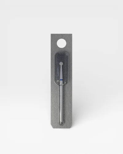 Fresa de Diamante Redonda Azul para manicura profesional