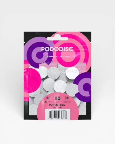 Discos Pododisc Staleks Pro 80 Grit 20mm talla m para pedicura profesional