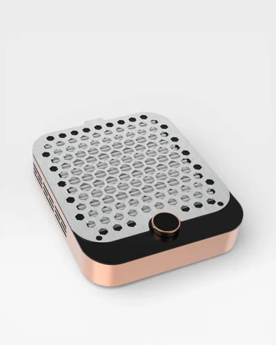 Aspirador de polvo para uñas phielux profesional con control lcd y placa metálica