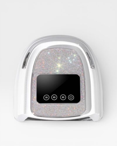 lampara uv led profesional para uñas con pantalla lcd y diseño diamantes ab