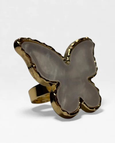 anillo paleta nail art en forma de mariposa profesional