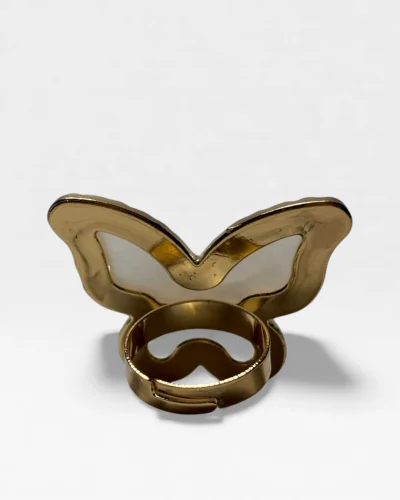 anillo paleta nail art en forma de mariposa profesional