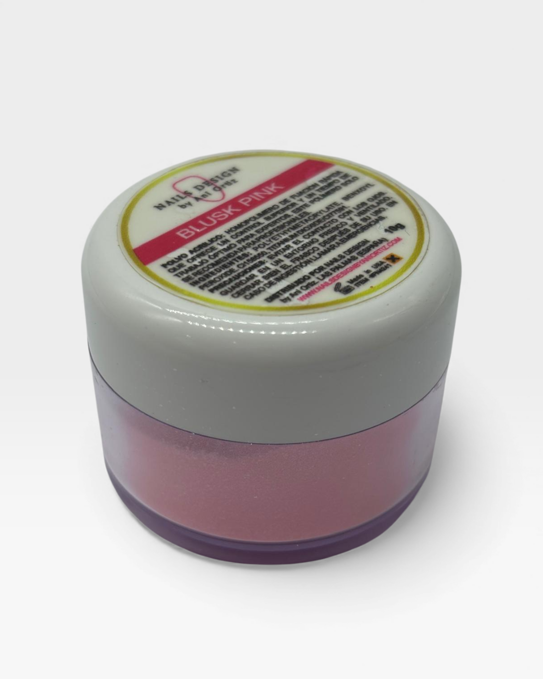 Polvo Acrílico Blusk Pink 10g | Rosa Elegante Profesional Premium - Nails Design by Ani Ortiz polvo acrílico blush pink 10g tono rosa textura ultra fina profesional