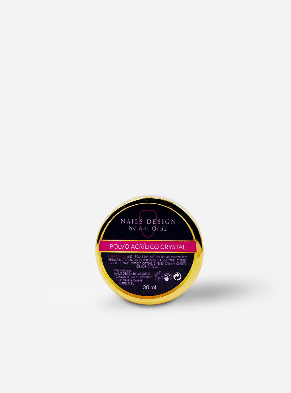 Polvo Acrílico Crystal | Transparencia Ultra Fina para Construcción Profesional - Nails Design by Ani Ortiz Polvo Acrílico Clear Crystal – acrílico transparente ultra fino para construcción y encapsulados