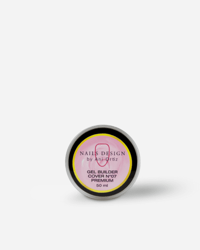 Gel Builder Cover 07 Premium Studio 50 ml – gel constructor de alta viscosidad autonivelante para uñas, compatible con UV y LED