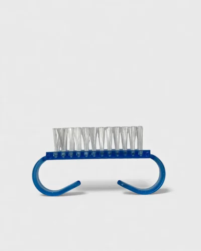 Cepillo Polvo Uñas Azul Con Cerdas Duras Para Limpieza Profesional