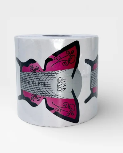 Molde mariposa love crazy naranja xl para construcción de uñas