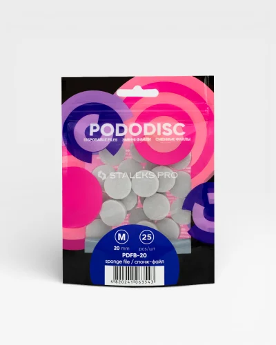 Pododisc Recambio Pulidor PDFB-20 20mm 25uds vista frontal